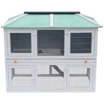 Inlife Cage double pour animaux Bois