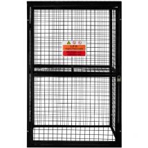 Cage Métallique Acier Galvanisé - 57 x 116 x 184cm - Rangement Bouteilles de Gaz Butane Propane - Intérieur Extérieur - Coffre Sécurisé 6 x 19KG / 2