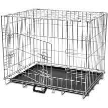 Design In - Cage métallique et pliable pour chiens,Parc Enclos pour chien m CFW401740
