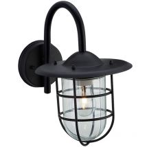 Firstlight Products - Firstlight Cage - 1 Light Wall Light Black IP44, E27