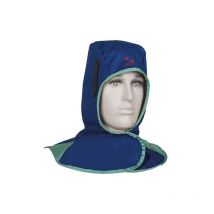 Cagoule de soudeur bleue resistant au feu en 470