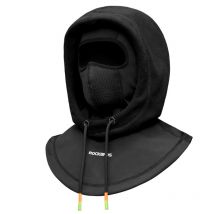 Cagoule de sport coupe-vent et chaude avec capuche pour le trekking motorisé - noir