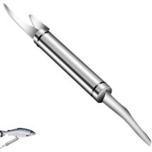 Serbia - cailleur à Poisson - Outil 5 en 1 pour déveiner Les crevettes - Couteaux de Nettoyage de Poisson en Acier Inoxydable - Outils Cuisine