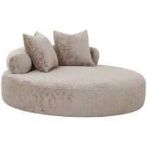 Ebuy24 - Cairo canapé , lit de repos avec 2 coussins naturel.