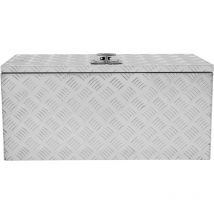 T-mech - Caisse à Outils de Transport en Aluminium 102L, Damier Métal Résistant, Fond & joints doublés renforcés en caoutchouc, Malle Coffre Solide