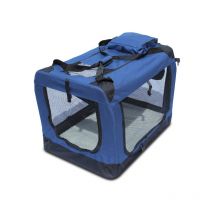 Porte-chien pliable Yatek avec entrées latérales et supérieures avec haute visibilité, confort et sécurité pour la taille xl de votre animal (81,3 x