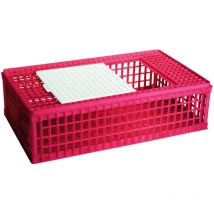 Chick'a - Caisse de transport pour volaille, en plastique, 1 porte