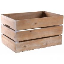 Caisse en bois patiné