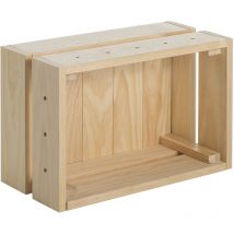 Caisse en pin massif modulable Home box Petite