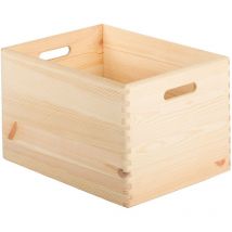 Caisse en bois de rangement 40 x 30 x 23 cm