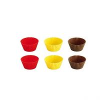 Caissettes en silicone colorées 5 cm 6 Delicia Tescoma 630644