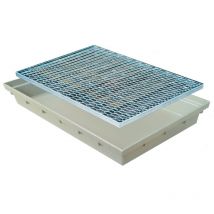 Caisson à gratter gfk MEA MEA rin 750x500 mm avec grille en métal
