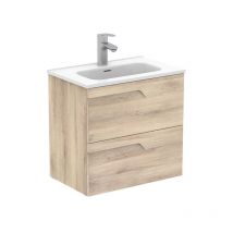 Anconetti - Caisson Ancomalin 2 tiroirs Beige nature - 60cm