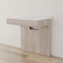 Meuble simple vasque pmr altea 80 cm - Cambrian oak