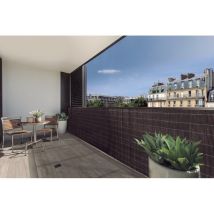 Nortene – Cañizo sintético 1x3m marrón oscuro – Ocultación 90% – Resistente y duradero – Ideal para jardines