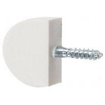 Schachtel mit 100 Regalstützen aus Kunststoff für Vitrinen. Weiß 14mm