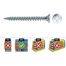 Celo - Tornillo Madera Avellanado Acero Zincado 13 mm Ø3.5 mm Metalizado Caja 1000 Unidades vlox