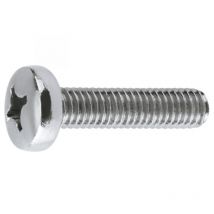 Schachtel mit 250 M6x10 Zink DIN 7985 Philips Index gewölbten Schrauben