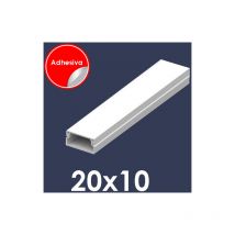 Caja 40 Canaletas adhesivas 20x10MM 2M