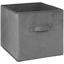 Cesta de terciopelo mix n modul 31x31cm gris antracita - 5five