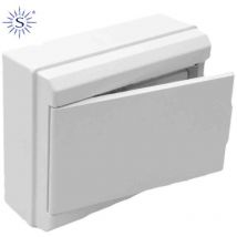 SOLERA 61054 Caja con Tapa para Distribución 1 A 4 Icp + 8 Elementos, Blanco