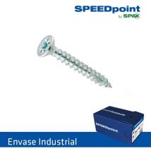Spax - Caja de: 500 Uds. Torn SpeedPoint Cabeza Plana Zincado Z2 4x50