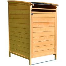 Caja de basura Baúl de basura Casa de basura 240L Marrón Revestimiento del contenedor de basura caja de herramientas caja de almacenamiento