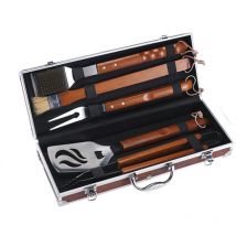 Ompagrill - Set de barbacoa de acero inoxidable 5 piezas