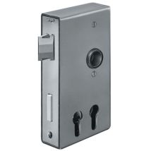 AMF - Caja de cerradura 140D-PZ din l / r tamaño A40xB94.5xC173mm mandril 30 / 60mm