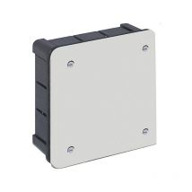 Caja de empotrar cuadrada 100x100x45mm con tornillos Solera 362