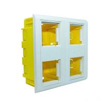 Caja de empotrar en canaletas mecanizable 4 módulos 45x45