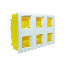 JSL - Caja de empotrar en canaletas mecanizable 6 módulos 45x45