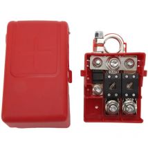 Ej.life - Caja de fusibles de 32 v 400 a, protección contra cortocircuitos, terminal de batería, conexión rápida sensible para caravana, bloque de