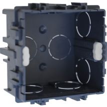 Caja de equipo de alba iler a - Gris + tornillos - 75x75mm - xl tradi Profundidad 40mm