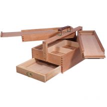 Caja de pinturas de madera de la marca Artina vannes con cajones variables