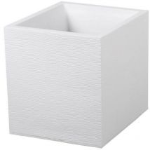EDA - plastique Caja de flores cuadrada Graphit Up - 21 l - 29.5 x 29.5 x 29.5 cm - Gris antracita