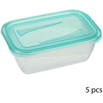 Ac-deco - 5 cajas de almacenamiento fresh & freeze de 0,5 l - 5five