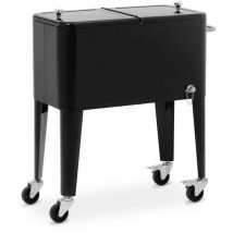 Uniprodo - Nevera portátil con carro - 57 l - abrebotellas