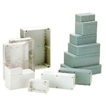Caja Impermeable de abs – Gris Oscuro 160 x 80 x 85 mm