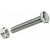 Caja m 2 uds. tornillo metrica cab hex +tuerca cinc M10x50mm Fadix