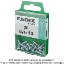 Caja m 20 uds. tornillo rosca chapa cr cinc 3,9x13mm Fadix