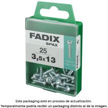 Caja m 25 uds. tornillo rosca chapa cr cinc 3,5x13mm Fadix