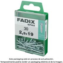 Caja m 30 uds. tornillo rosca chapa cp cinc 2,9x19mm Fadix