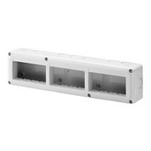 Gewiss - Contenedor para dispositivos horizontales del sistema protegido Módulo de 12 plazas 4x3 IP40