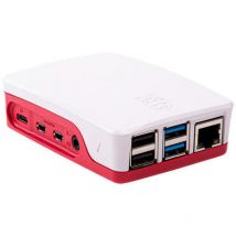 Raspberry Pi 1876751 accesorio para placa de desarrollo Funda Rojo, Blanco
