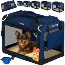Cadoca - Transportadora Para Mascotas s / m / l / xl / xxl / xxxl Transportín Plegable Perros Gatos Bolsa de Transporte Animales 2 Bolsillos