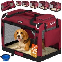 Cadoca - Transportadora Para Mascotas s / m / l / xl / xxl / xxxl Transportín Plegable Perros Gatos Bolsa de Transporte Animales 2 Bolsillos