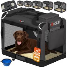 Cadoca - Transportadora Para Mascotas s / m / l / xl / xxl / xxxl Transportín Plegable Perros Gatos Bolsa de Transporte Animales 2 Bolsillos