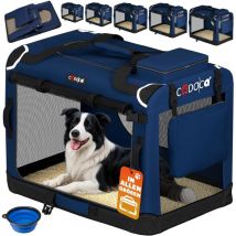 Cadoca - Transportadora Para Mascotas s / m / l / xl / xxl / xxxl Transportín Plegable Perros Gatos Bolsa de Transporte Animales 2 Bolsillos