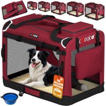 Cadoca - Transportadora Para Mascotas s / m / l / xl / xxl / xxxl Transportín Plegable Perros Gatos Bolsa de Transporte Animales 2 Bolsillos